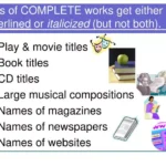 Are Movie Titles Italicized?