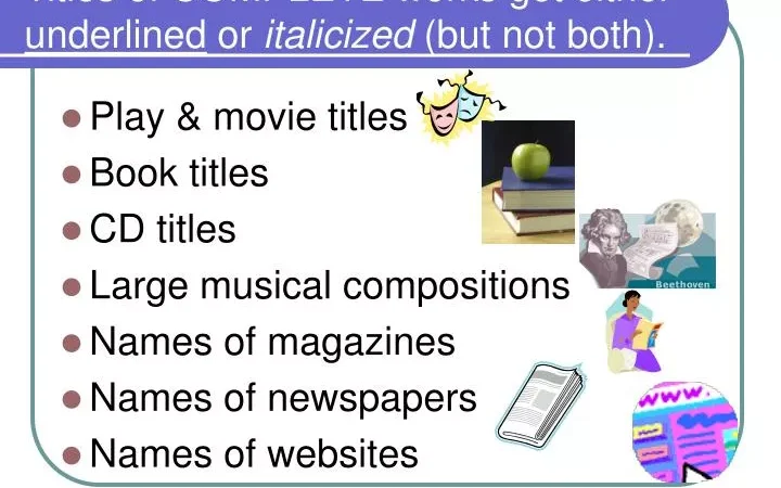 Are Movie Titles Italicized?